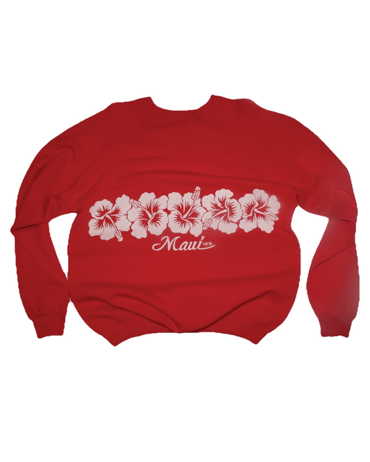 maui hibiscus pullover